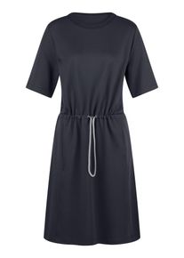 Margittes - Jersey-Kleid mit Rundhals-Ausschnitt, blau, Gr. 40, Kunstfaser