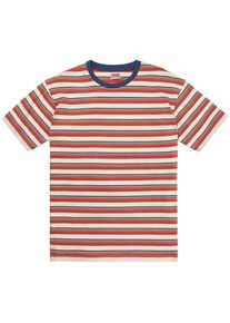 PIKE BROTHERS Herren-T-Shirt 1967 Streifen Orange-Ecru XL