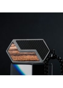 Holzkern Halsketten Herren Schwarz und Zebrano