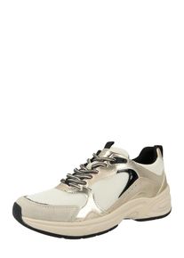 Geox, Femmes Baskets basses 'ZARVIA', &eacute;cru / or / noir