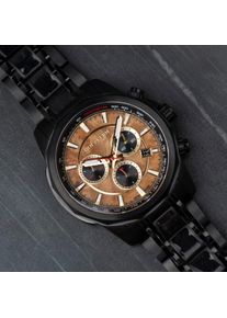 Holzkern Holzuhr Genevra (Wurzelnuss/Ahorn), Herren, Naturholz