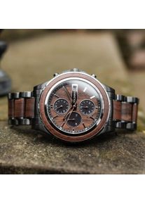 Holzkern Holzuhr Lipan (Walnuss/Walnuss), Herren, Naturholz