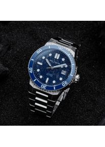 Holzkern Holzuhr Deepdiver (Lapislazuli/Silber), Herren, Naturholz