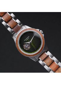 Holzkern Holzuhr Whisperwood (Koa/Blatt), Herren, Naturholz