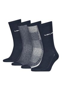 Levi's Levi's, Herren, Socken &raquo;LEVIS REG CUT DENIM GIFTBOX 4P&laquo; 4er Pack, navy combo, 35-38