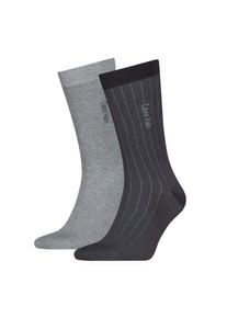 Calvin Klein, Herren, Socken &raquo;CK MEN SOCK 2P PINSTRIPE&laquo; 2er Pack, dunkelgrau, - (40/46)
