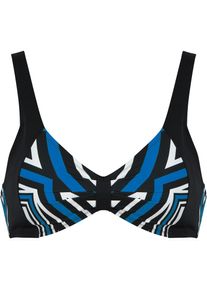 Naturana, Unisex, Balconette-Bikini-Top &raquo;City Vibes&laquo; atmungsaktive Innenfutter, mit Muster, verstellbare Tr&auml;ger, mit B&uuml;gel, bunt, 44, Cup C, 