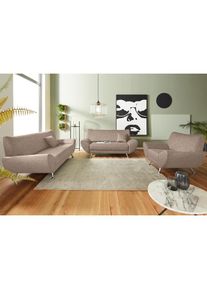 Home Affaire, Home Affaire Polstergarnitur &raquo;Saltare elegant und komfortabel, OTTOs Choice, 3-2-1&laquo; 3 tlg. tlg., beige,, B/H/T: 78 cm x 82 cm