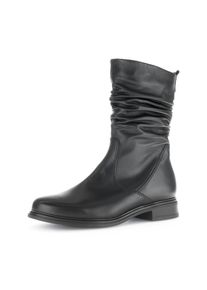 Gabor, Unisex, Stiefel Stiefel, Stiefelette, Boots, in abgerundeter Form, schwarz, 38, Modischer Kurzstiefel mit gerafftem Schaft