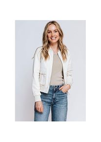 Zhrill, Unisex, Blouson &raquo;ZHJULIE&laquo; in Unifarbe, wei&szlig;, S, Stylischer Blouson von Zhrill
