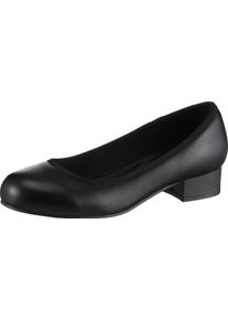 Damen Pumps aus Leder-Imitat, Weite F schwarz