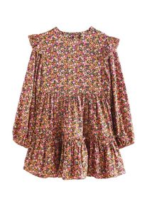 next, Filles Robe, vert fonc&eacute; / orange / rose clair / noir