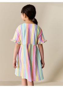 next, Filles Robe, bleu clair / jaune clair / lavande / rose clair