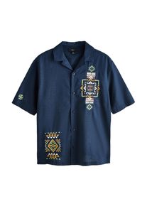 next Hemd Herren Gr&ouml;&szlig;e XL navy / curry / apfel / wei&szlig;