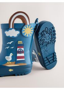 next Gummistiefel Jungen Gr&ouml;&szlig;e 19 blau / gelb / rot / wei&szlig;