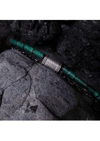 Holzkern Armb&auml;nder Herren Dunkelgrau und Aventurin