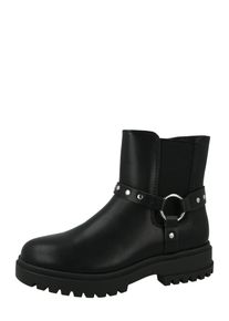 ABOUT YOU Boots 'Josie' M&auml;dchen Gr&ouml;&szlig;e 36 schwarz / silber