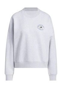 adidas Sportswear Sportsweatshirt 'Farmmkt' Damen, hellgrau / dunkelrot / schwarz / wei&szlig;, Gr&ouml;&szlig;e XL