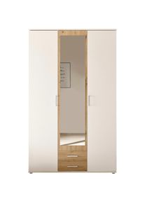 Schlafkontor, Kleiderschrank &raquo;Hanau&laquo;, wei&szlig;, artisan eiche, Melamin, B/H/T: 120 cm x 196 cm x 53,5 cm