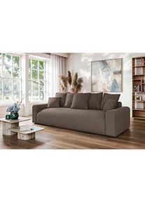Home Affaire, Home Affaire Big-Sofa &raquo;LAKESIDE klein 3-Sitzer Schlafsofa mit Bettkasten, Breite 238 cm&laquo; Liegefl&auml;che 149x195 cm, hoher Sitzkomfort, 
