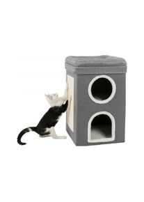 Trixie, Trixie Kratzbaum &raquo;Trixie Kratzbaum Cat Tower Saul&laquo; 64 cm hoch, grau, Pl&uuml;sch, Sisal, B/H/T: 39 cm x 64 cm x 39 cm