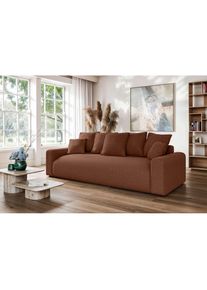 Home Affaire, Home Affaire Big-Sofa &raquo;LAKESIDE klein 3-Sitzer Schlafsofa mit Bettkasten, Breite 238 cm&laquo; Liegefl&auml;che 149x195 cm, hoher Sitzkomfort, 