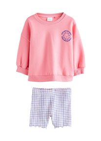 next, Filles Set, bleu violet / rose ancienne / blanc