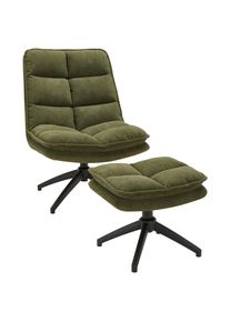 Hom&acute;in Hom`in Relaxsesselset , Gr&uuml;n , Metall, Textil , 65x92x81 cm , Relaxfunktion , Wohnzimmer, Sessel, Relaxsessel