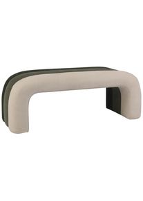 Xora Hockerbank , Gr&uuml;n, Hellgr&uuml;n, Beige , Textil , 121.5x46.5x46.5 cm , Esszimmer, B&auml;nke, Sitzb&auml;nke