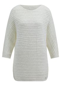 Emilia Lay - Pullover mit U-Boot-Ausschnitt, weiss, Gr. 48, Baumwolle