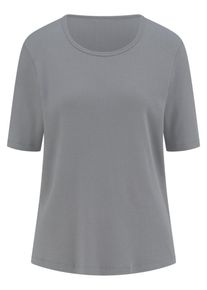 Peter Hahn - Shirt mit Rundhals-Ausschnitt, grau, Gr. 46, Baumwolle