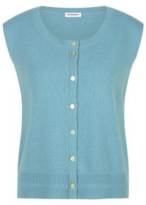 Peter Hahn - Strickweste, t&uuml;rkis, Gr. 38, Schurwolle