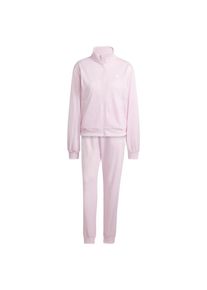adidas Sportswear Trainingsanzug 'Essentials Feel Cozy' Damen, rosa / wei&szlig;, Gr&ouml;&szlig;e L