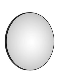 Talos Wandspiegel, dekorativer runder Spiegel mit Aluminiumrahmen, &Oslash; 120 cm schwarz