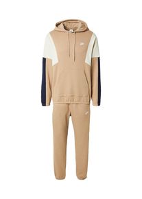 Nike Sportswear, Hommes Surv&ecirc;tement 'CLUB FLEECE', beige / ivoire / bleu fonc&eacute; / blanc