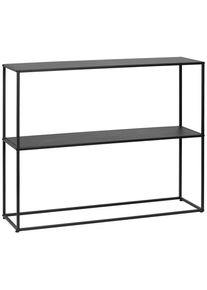 PBJ Konsolentisch , Schwarz , Metall , eckig , 100x79x29 cm , Wohnzimmer, Wohnzimmertische, Konsolentische