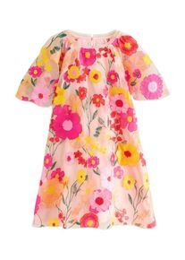 next, Filles Robe, jaune / vert fonc&eacute; / rose / rouge