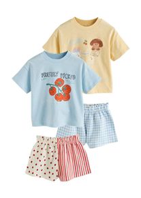 next, Filles Set, beige clair / bleu chin&eacute; / jaune chin&eacute; / rouge