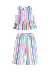 next, Filles Set, bleu / aqua / rose / blanc