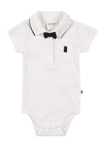 Jacky, Gar&ccedil;ons Barboteuse / body, bleu fonc&eacute; / blanc