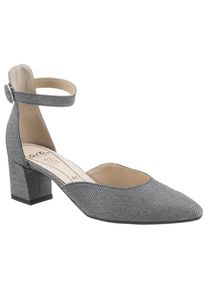 Ara Spangenpumps &raquo;LONDON&laquo;, in glitzernder Optik grau 6 (39) anthrazit Eleganter Pumps mit Druckknopf-Riemchen