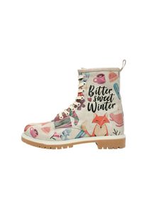 DOGO Stiefel &raquo;Bitter Sweet Winter&laquo;, Vegan bunt 36 Natur Handgefertigt