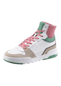 Tommy Hilfiger Plateausneaker &raquo;HIGH CUT SEASONAL BASKET SNEAKER&laquo;, im coolen Farbmix bunt 42 multi Kn&ouml;chelhoher Sneaker im Basket Style mit...