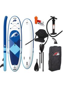 F 2 F2 SUP-Board &raquo;Prime Sitz + Wendepaddel&laquo;, (mit Paddel und Sitz), Stand Up Paddling blau Wassersportboards