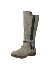 Rieker Winterstiefel, mit seitlichem Stretcheinsatz gr&uuml;n 41 Mit TEX, dadurch wasserabweisend, winddicht und atmungsaktiv