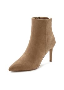 Lascana Stiefelette, mit spitzer Form und modischem Pfennigabsatz beige 36 Elegantes zeitloses Design