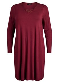 ZIZZI Nachthemd 'Mhali' Damen Gr&ouml;&szlig;e 5XL/6XL weinrot