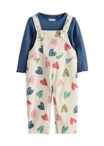 next, Filles Set, &eacute;cru / marine / vert / rose