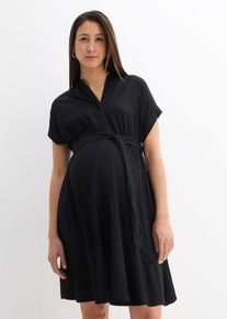2-in-1 Umstands-Blusenkleid f&uuml;r die Schwangerschaft und danach in schwarz, Gr&ouml;sse 32/34 (XS), bonprix