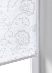 Sichtschutzrollo mit Rankendruck in weiss, 150x80 cm, bonprix